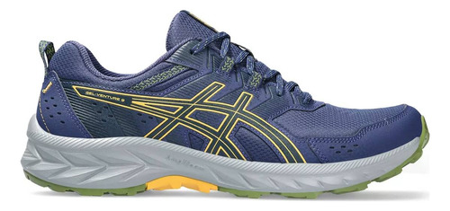 Tênis Asics Gel-Venture 9 color azul-aço/verde/amarelo - adulto 41 BR