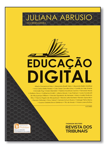 Educação Digital, De Juliana  Abrusio. Editora Revista Dos Tribunais, Capa Dura Em Português