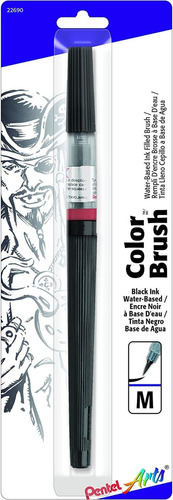 Pentel Color Brush Pen, Negro Gfl