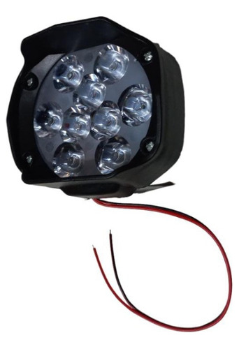 Farol Auxiliar Redondo Universal 9 Leds 12v 27 Wats Mav