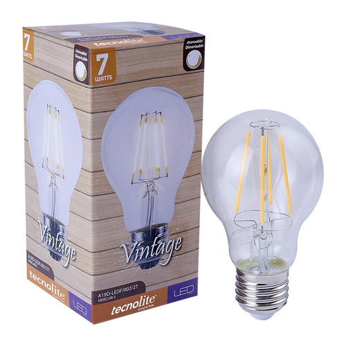 Foco Led Control De Intensidad Luz Calida Vintage Tecnolite