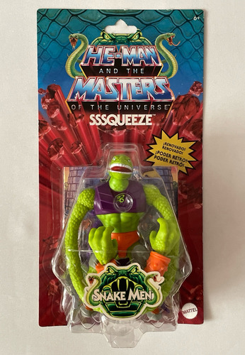 Sssqueeze Snake Men Motu Origins Wave 14 Squeeze Retro Play (Usado)