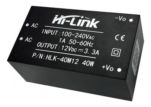 Mini Fonte Hi Link Hlk-40m12 100-240v 12v Cc 40w Nfe