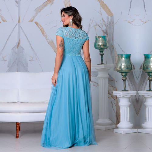 Vestido De Festa Azul Royal - Madrinha, Casamento Formatura