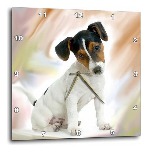 Reloj De Pared Jack Russell Terrier De 3 Pulgadas, De 10 Por