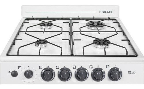 Imagen 5 de 5 de Cocina Eskabe Q10 B 57 Cm Blanca Ceramic Blue Timer Y Luz Blanco Multigas
