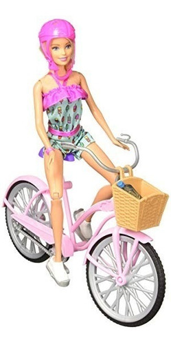 Barbie Paseo En Bicicleta Mattel Orignial Ftv96 Muñeca Niñas