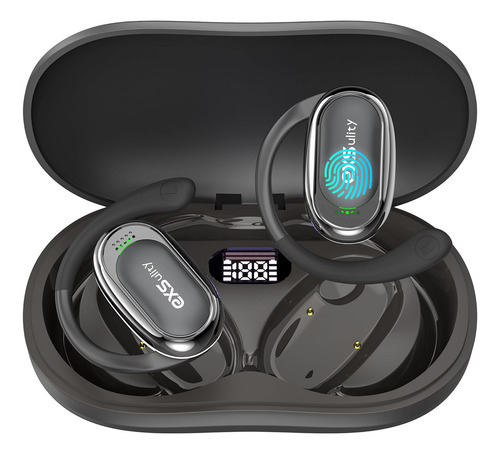 Auriculares Ai de traducción en tiempo real, 3 en 1, sonido HD, 144 idiomas, 8 modos sin conexión y 5 modos para iOS y Android (negros).