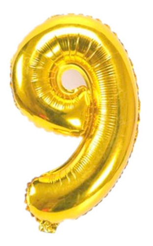 Imagem 9 de 9 de Balão Número Dourado 70cm Kit 2 Unidades