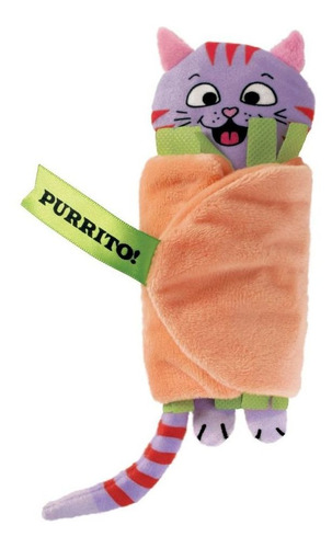 Imagem 2 de 4 de Brinquedo P/ Gatos Kong Cat Pull-a-partz Purrito C/ Catnip