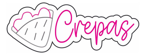 Letrero Neón Crepas 80x30cm