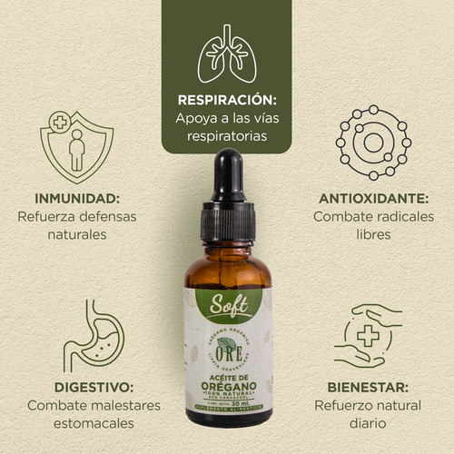 Ore, Aceite De Orégano Soft 30ml