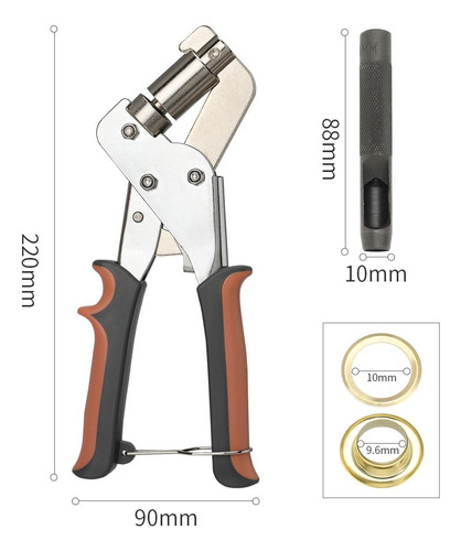 Kit De Alicates Para Ojales, Alicates Oro 200pcs