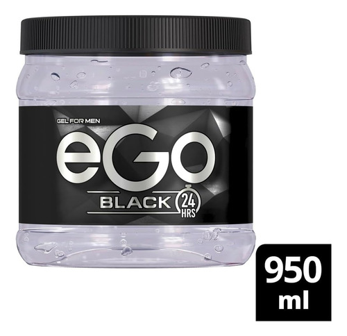 Gel Ego Black For Men Fijación Máxima 950 Ml. **