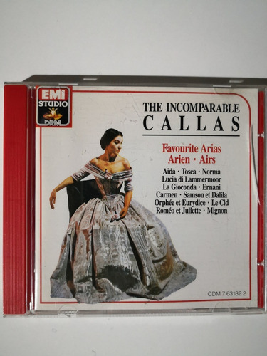 Maria Callas The Incomparable Callas Cd / Kktus 