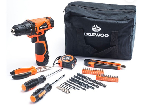 Imagen 1 de 10 de Taladro Atornillador Inalámbrico Daewoo 12v Acc Y Bolso