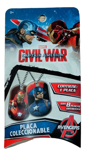 Placa Coleccionables Civil Wars Capitan America Pack 2