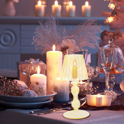 Lámpara De Mesa Creativa Con Forma De Candelabro, Forma De E