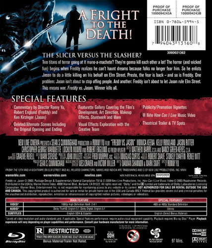 Blu-ray Freddy Vs Jason