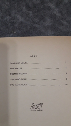 Partitura Para Órgano Y Teclados Música De Brasil Álbum 2 (Usado)