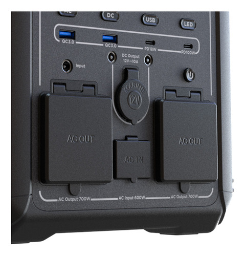 Fpp-t702 Generador Eléctrico Portátil De Baterías Lmfp 700w