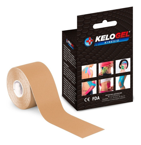 Bandagem Elástica Kelogel Bége 5mx5cm