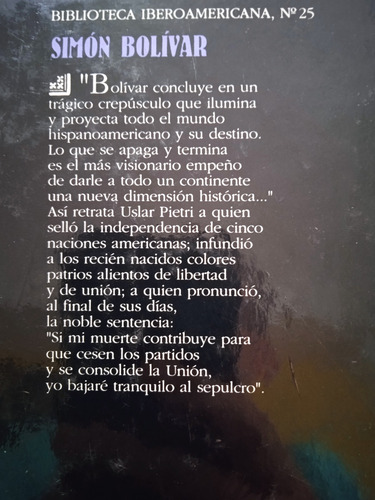 Simón Bolívar El Libertador (biografía) Demetrio Ramos Pérez