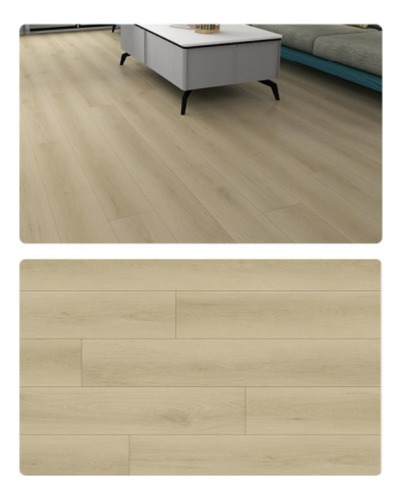 Piso Vinilico Autoadhesivo 5 Mts² 2mm Espesor Beige Alto Tra