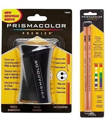 Blender Pencil Incoloro 2 Piezas Y Sacapuntas De Lápiz De Pr