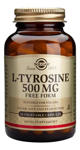 L-tyrosine 500 Mg-50 Vegi-caps