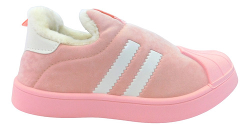 Pantufla Tenis Concha Peluche Niña / Niño