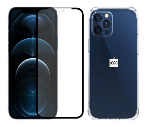 Capa Case Anti Queda + Pelicula Vidro Para iPhone 7 8 Xr 13