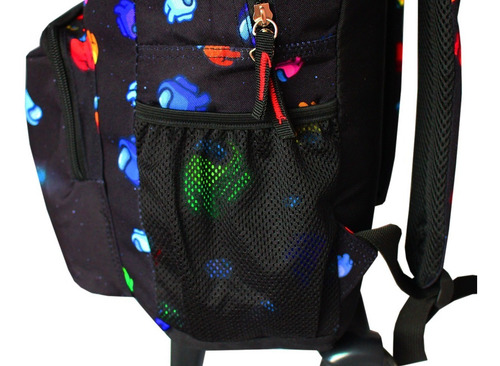 Imagem 6 de 7 de Mochila Escolar Infantil De Rodinhas Among Us Gamer Pacific