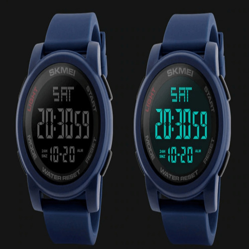 Relógio Masculino Esportivo Digital Led Pulseira Silicone