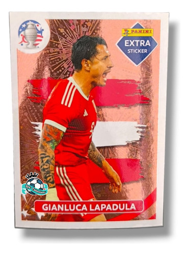 Gianluca Lapadula Extra Sticker Bronce Copa América 2024