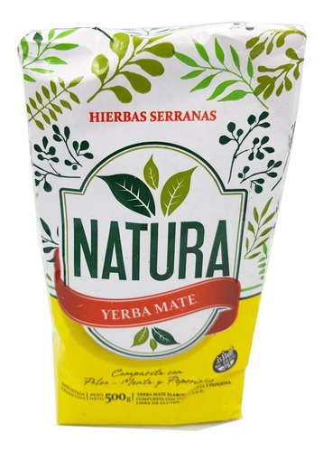 Yerba Mate Natura 6 Kg Hierbas Serranas Misiones X Mayor