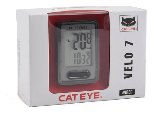 Imagen 4 de 8 de Ciclocomputador Cateye Velo 7 C/ Cable - Urquiza Bikes