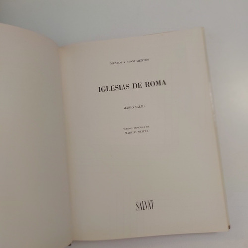 Iglesias De Roma - Mario Salmi (g) (Usado)