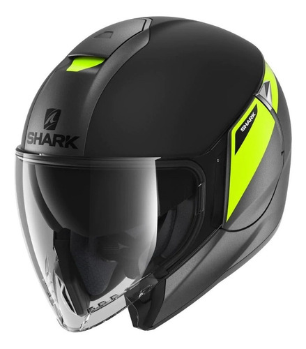 Casco Shark Citycrusier Karonn Negro/amarillo Mate