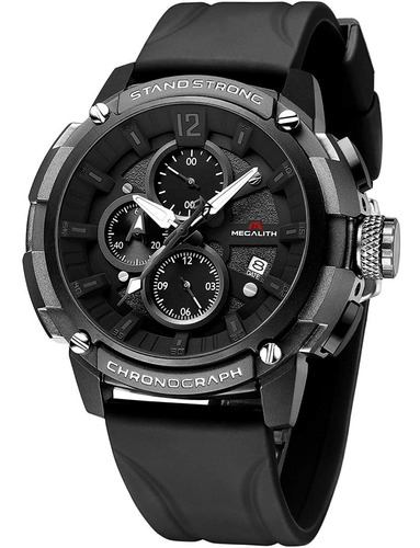 Reloj Para Hombre 50 Mm Caucho Cronógrafo Impermeable ...