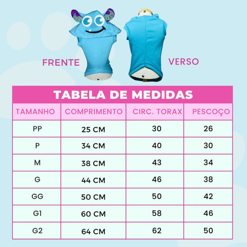 Imagem 10 de 10 de Roupa De Cachorro Pet - Tigrão (ursinho Puf)