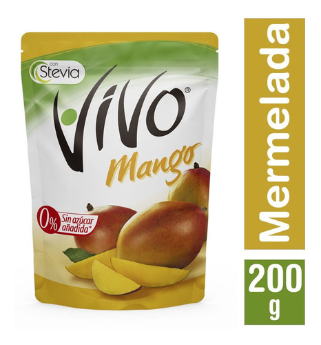 Mermelada Vivo Sabor Mango 200 G