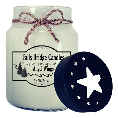 Falls Bridge Candles Angel Wings - Vela Perfumada En Frasco,