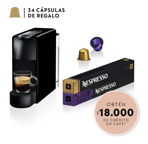 Pack Cafetera Essenza Mini + 20 Cápsulas Nespresso