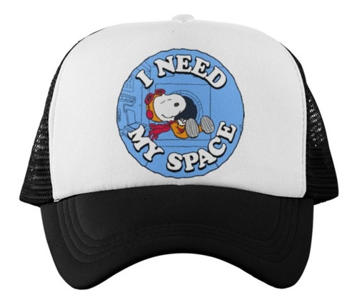 Gorra Trucker De Malla I Need My Space Snoopy