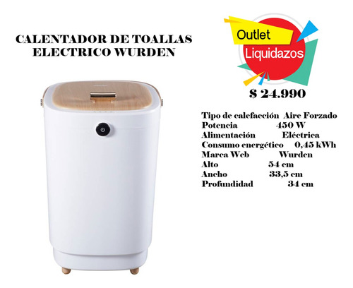 Calentador De Toallas Electrico Wurden