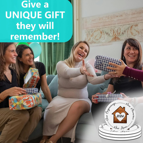 Proporas Navideñas, Adornos De Navidad Regalos De 4 Posavaso