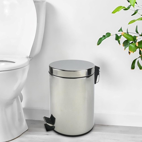 Cubo De Basura De Acero Inoxidable Con Tapa Y Pedal Escalona