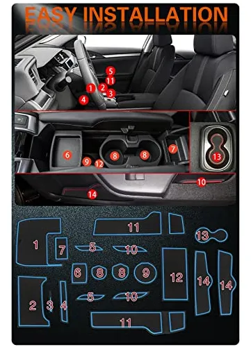 Accesorios Asgohme Fit Para Honda Civic 2016-2021 (sedán), R