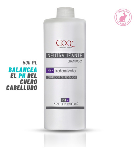 Shampoo Ph Neutro Anti Residuos Limpieza Profunda 500 Ml